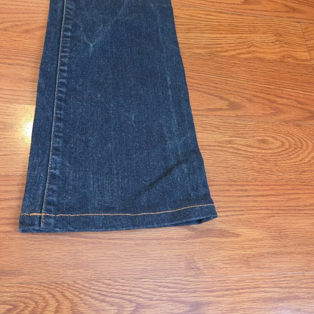Dolce & Gabbana Womens 28 Jeans 4 Button Snap Zip Fly Acid Wash Flared Inseam 29 - Picture 8 of 15